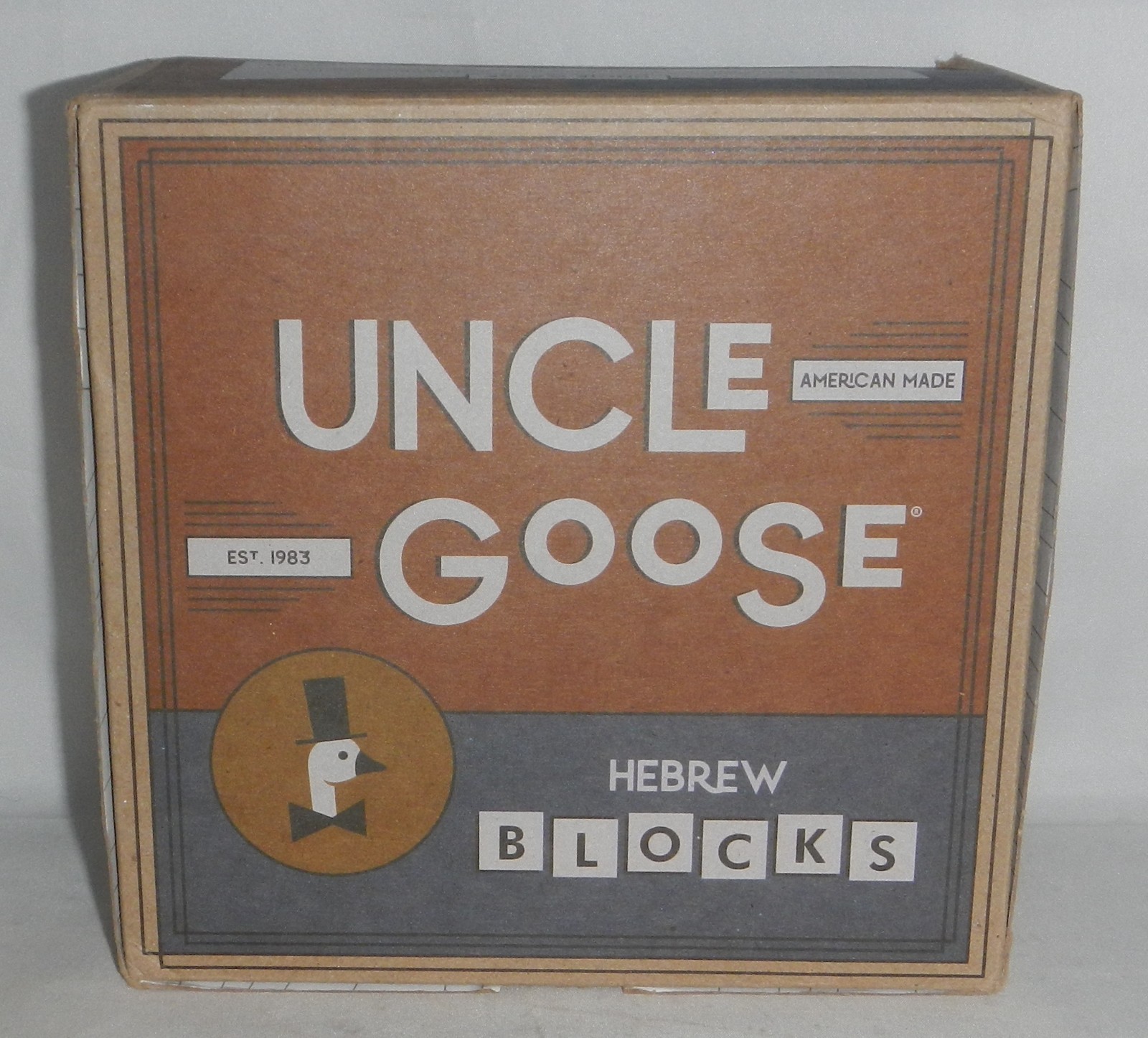 Uncle Goose Hebrew Blocks Wood Wooden Alphabet Block Set – NEW SEALED