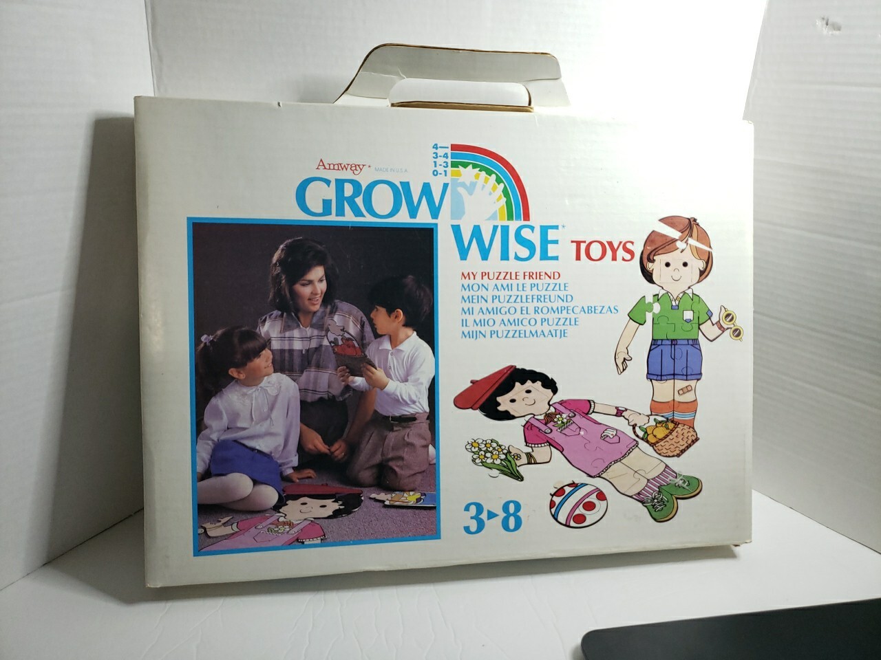 1986 Vintage Amway “GROW WISE” My Puzzle Friend Floor Puzzle Toys Learning Toy
