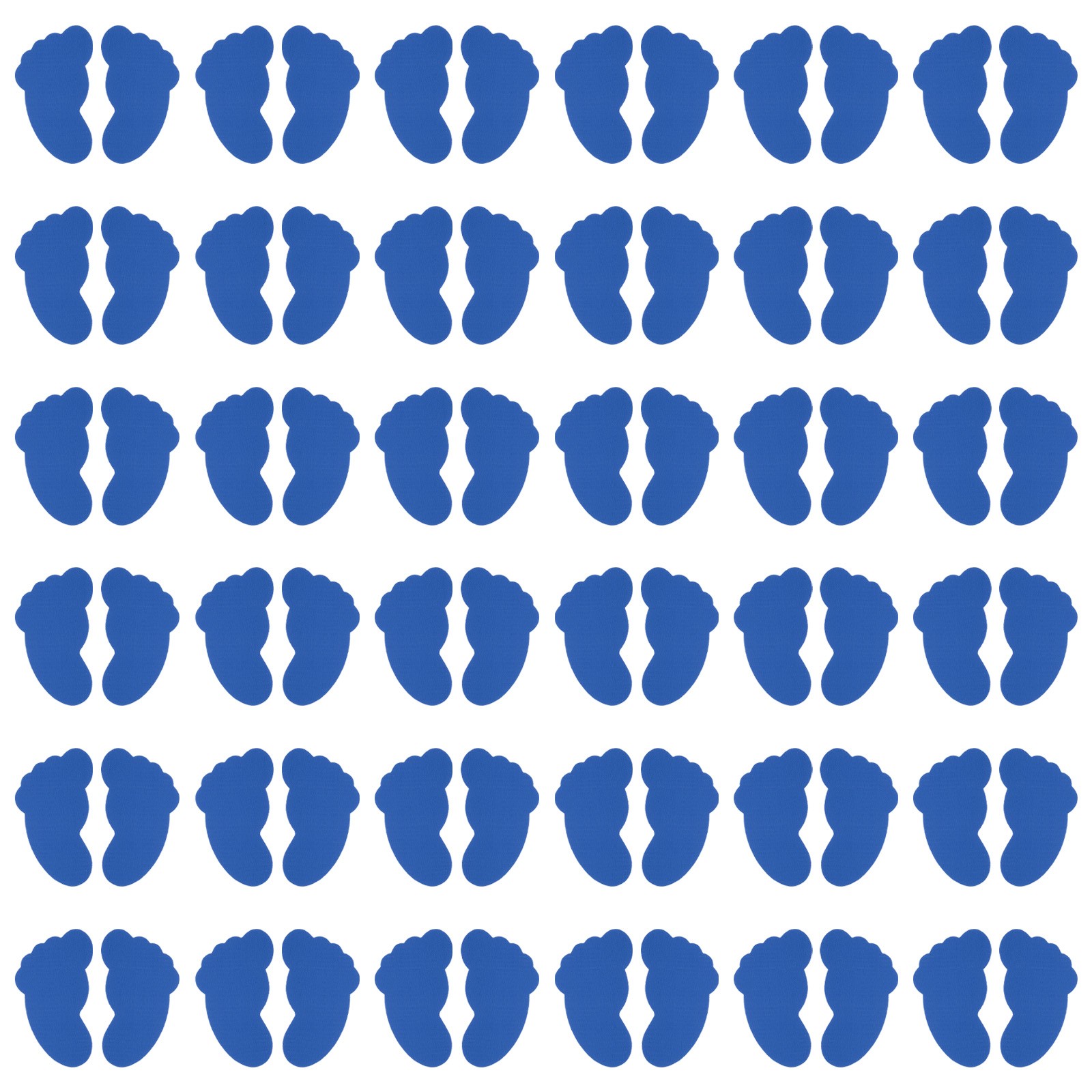40 Pairs Foot Shaped Carpet Markers, Nylon Floor Spots Markers, Dark Blue