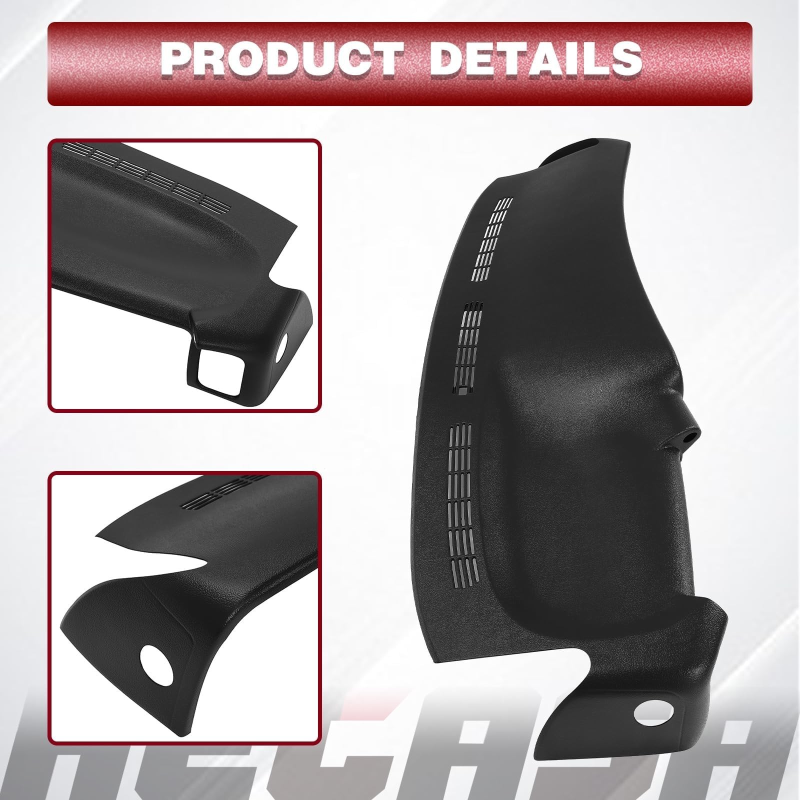 HECASA Molded Dash Board Cover Black Dashboard Cap Compatible with 1999-2007 …