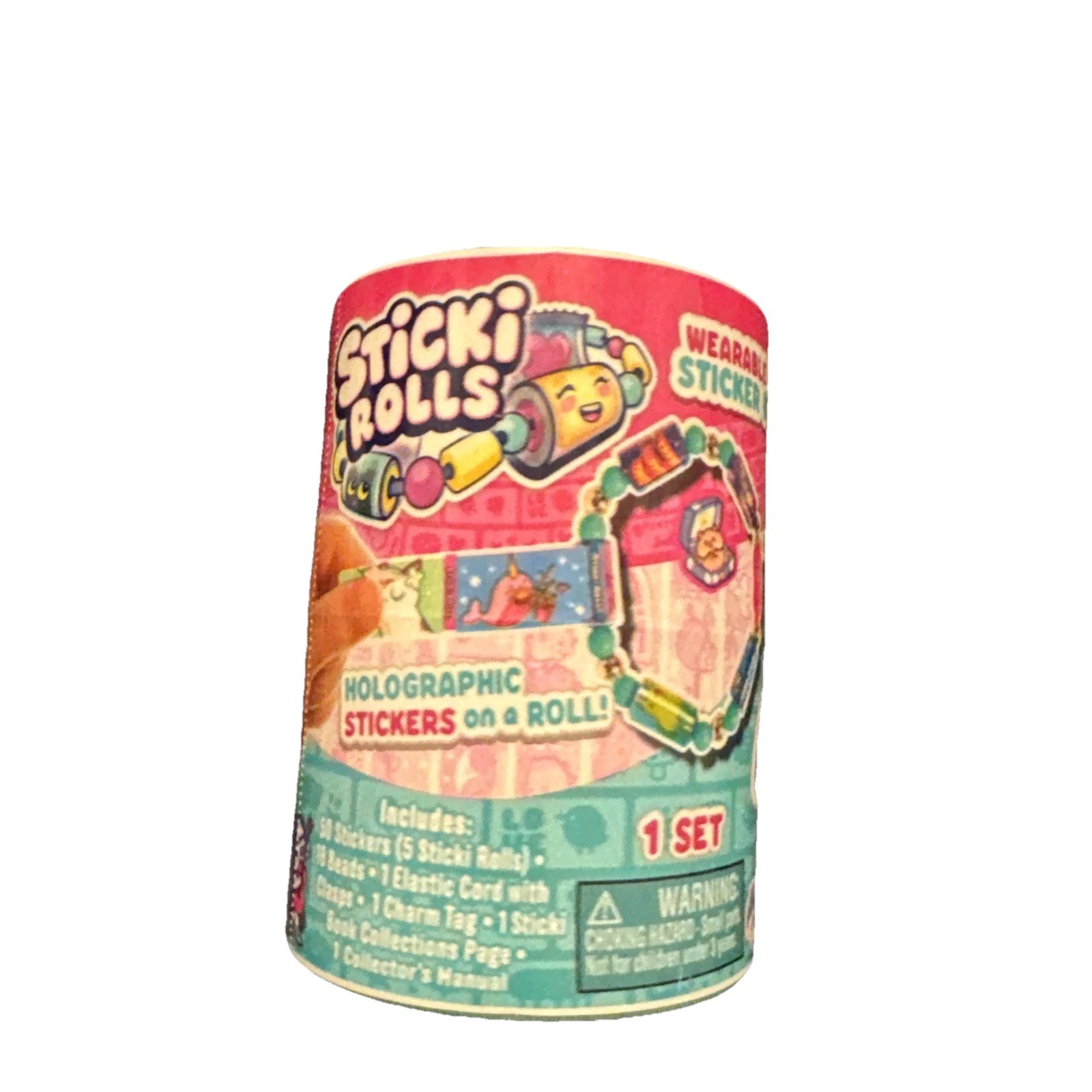 BoxLunch Sticki Rolls Sticker Blind Capsule Bracelet Multi One Size,