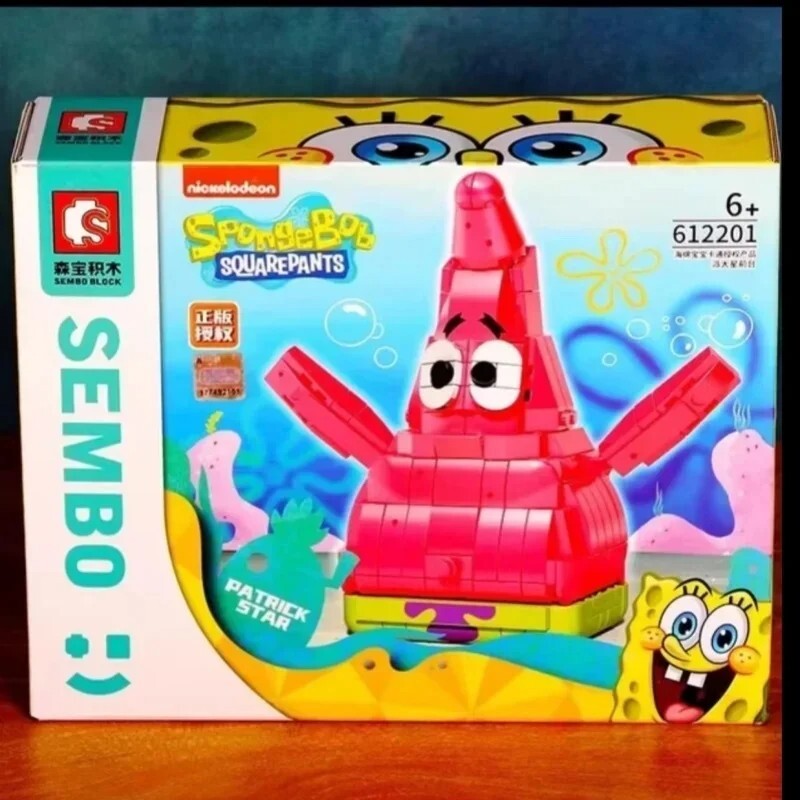 SpongeBob SquarePants Pen Holder Building Blocks Kids Educational Toy Gift