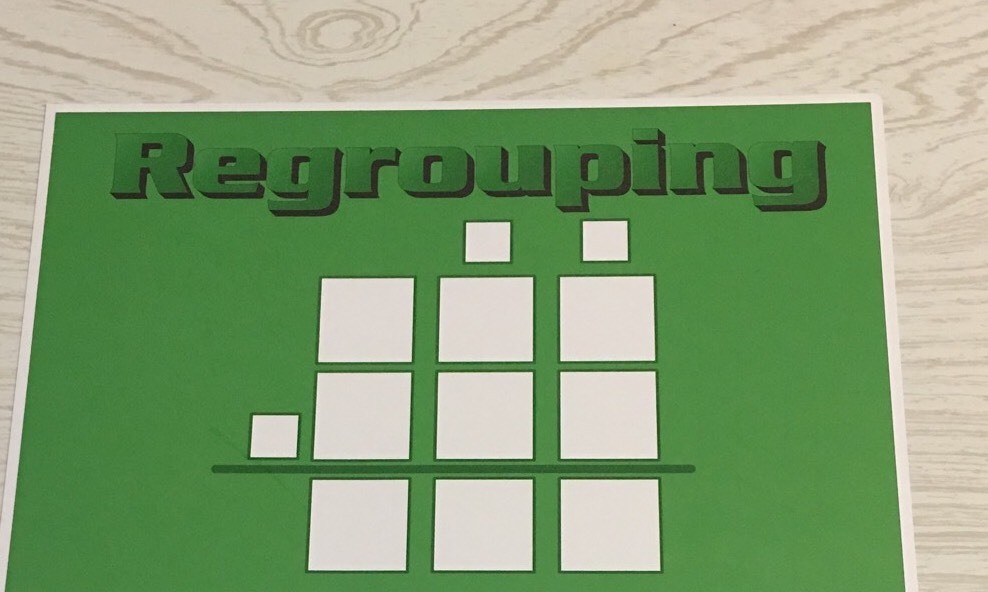 Regrouping – Math Mats for Learning Center – Laminated Mat- Teaching Supplies