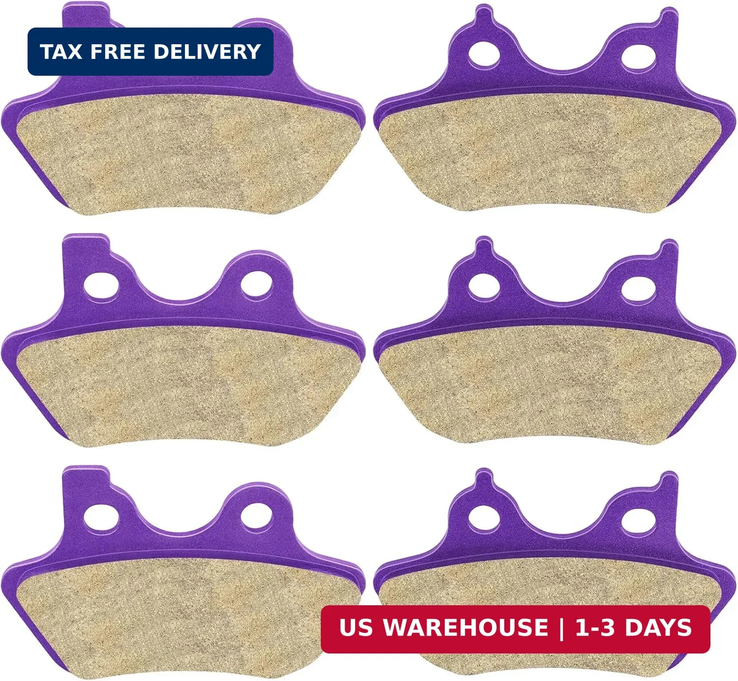 ECCPP Brake Pads For 2000-2007 Electra Glide Ultra Classic Road King Fatboy Dyna
