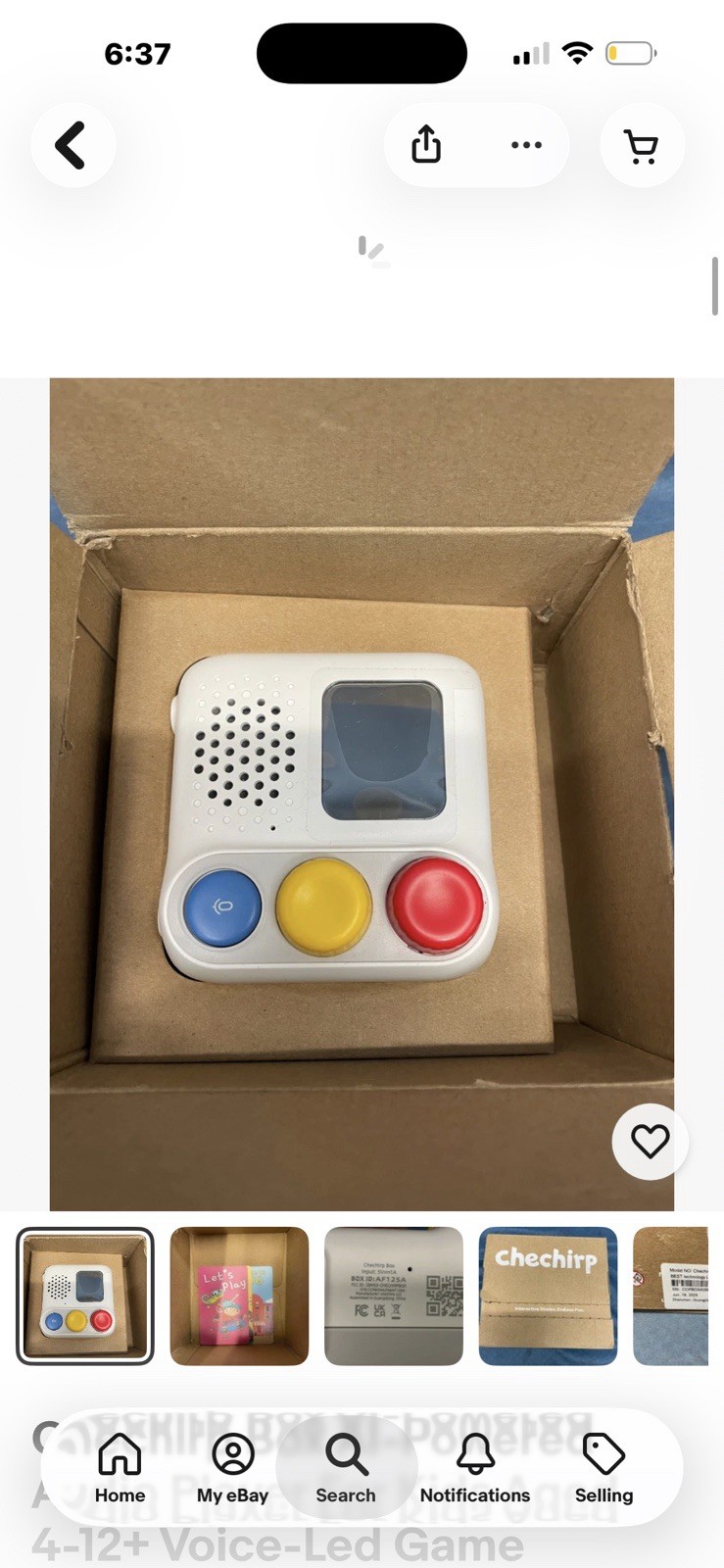 Chechirp Box AI-Powered Audio Player For Kids Aged 4-12+ Voice-Led Game Console!