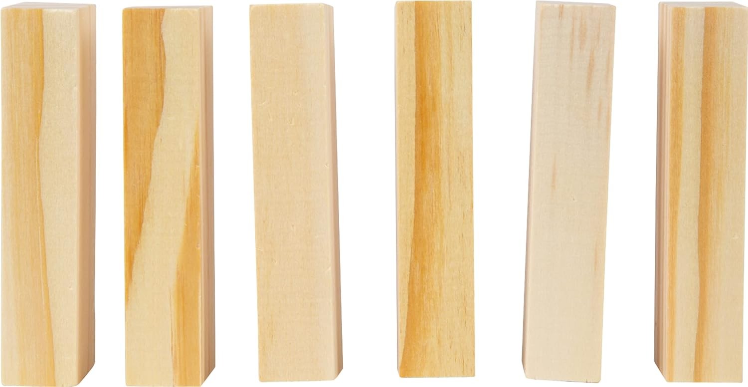 Small Foot 8004 Natural Wooden Wobble Tower – Trains Motor Skills, Skill and Pat