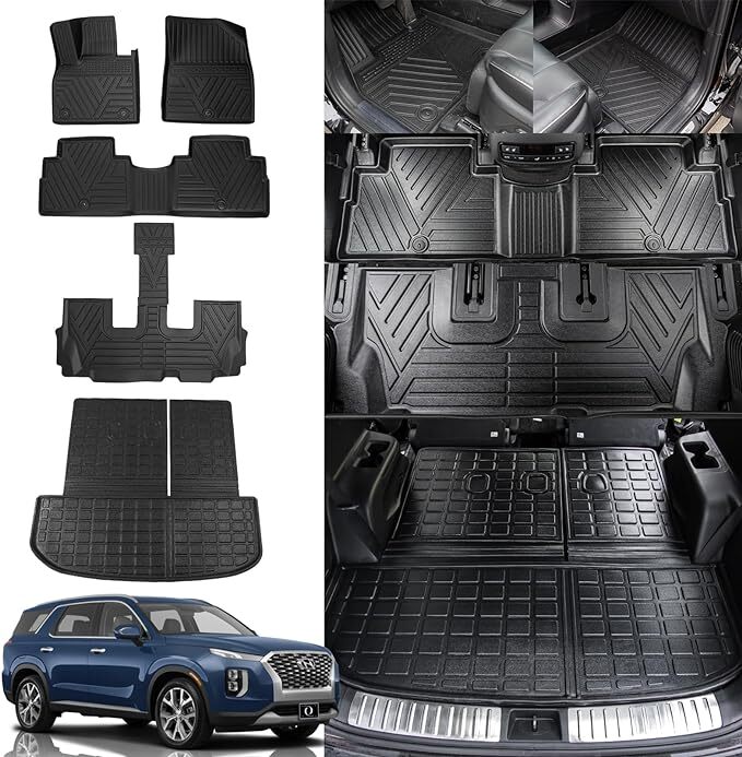Trunk Mat with Backrest Mat+Floor Mats Rongtaod Floor Mats Compatible with