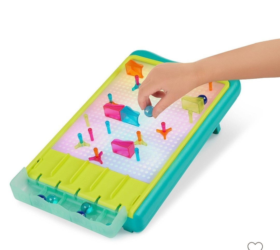 B. toys Light-Up Marble Drop – Marble Run & Peg Art Playset: Educational Focus,
