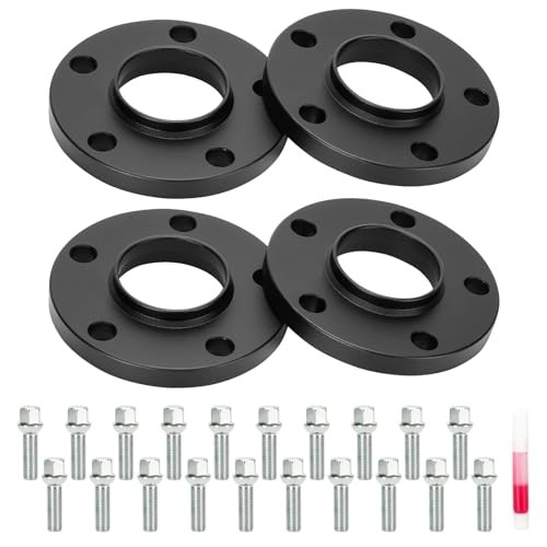 4PCs 15mm Wheel Adapters with Hub, 5x112mm for Benz E500 S600 C230 C240 C320,