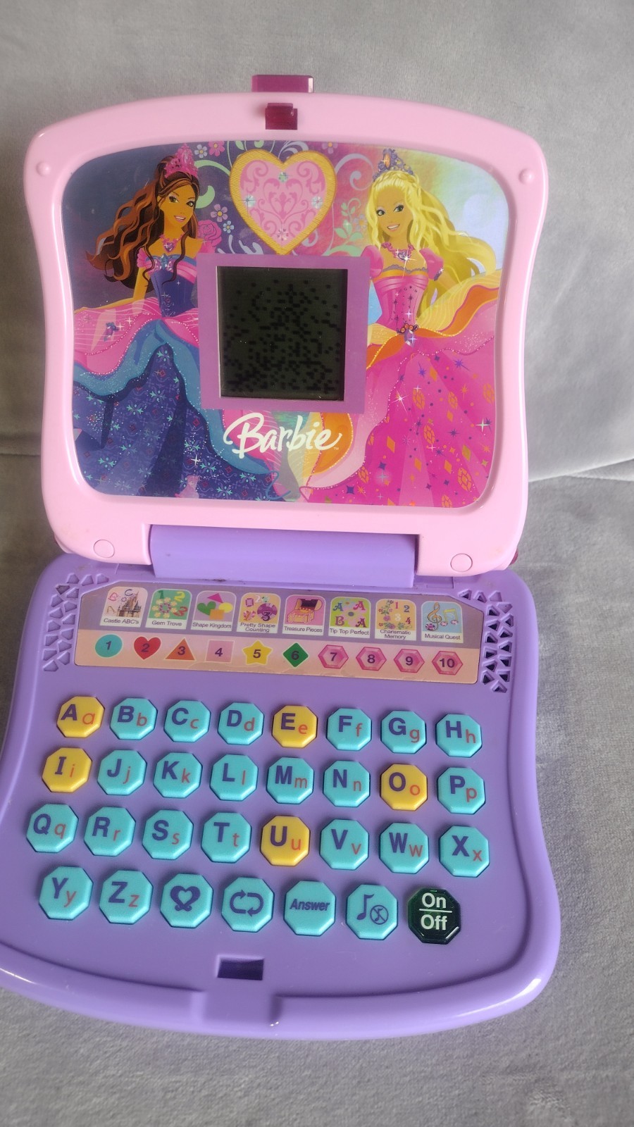 Barbie Educational Game by Oregon Scientific DJ68 ABCs Memory Counting Preowned