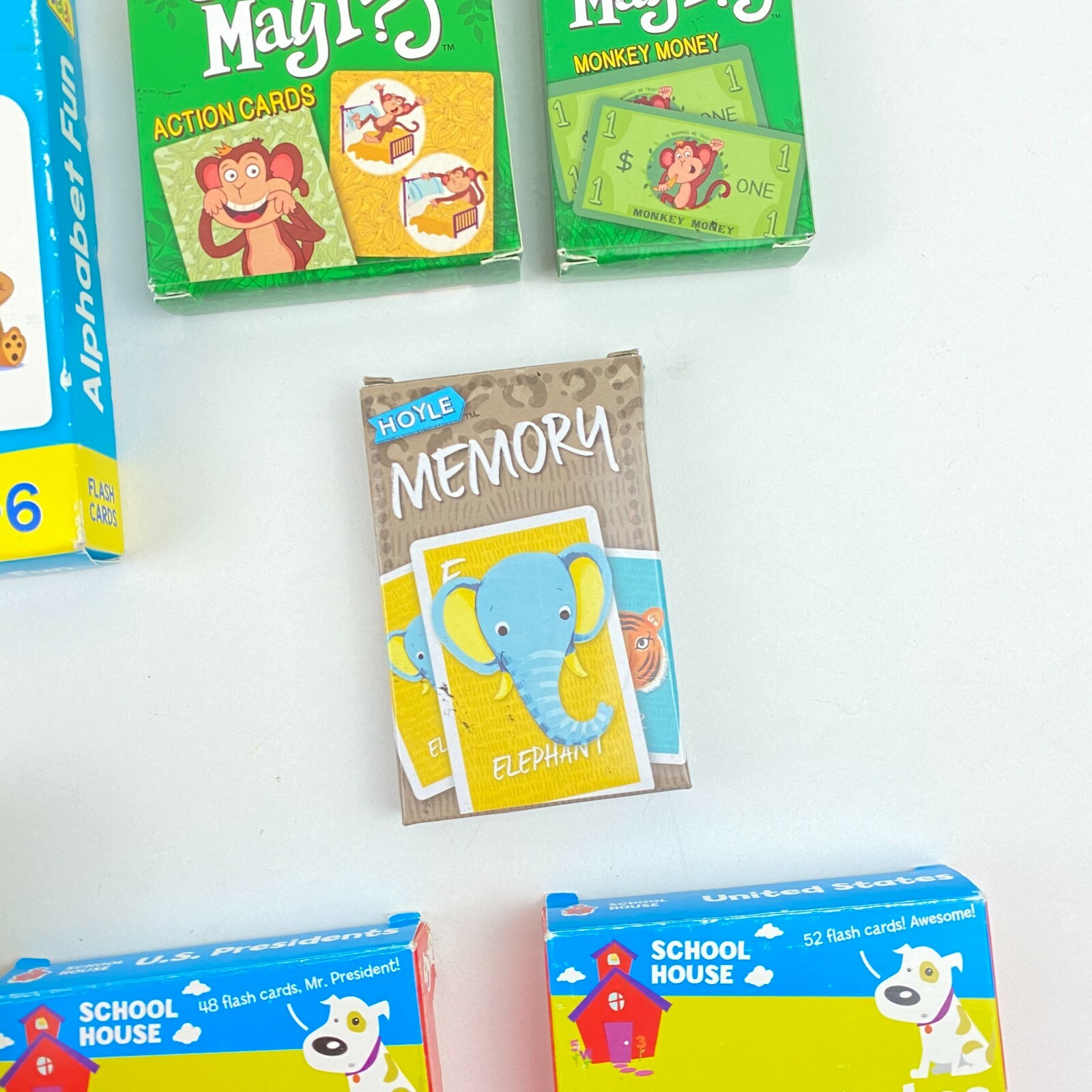 Educational Flash Cards (Lot of 10 Decks) Old Maid Colors Shapes Counting MORE!