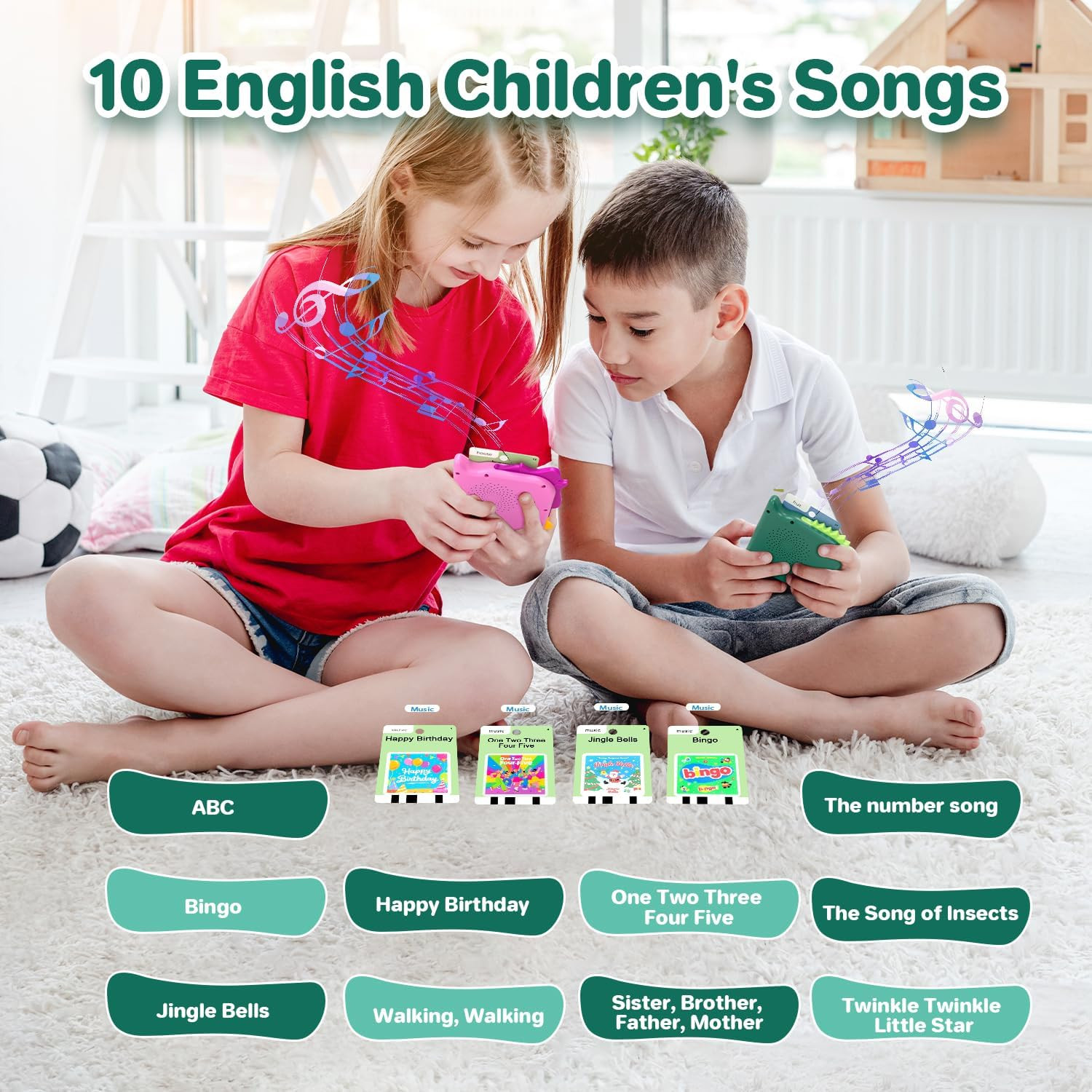 Talking Flash Cards for Toddlers – 420 Sight Words Audio Learning Toy for Kids A