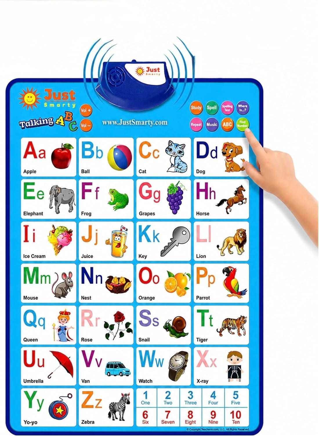 Durable Interactive ABC Wall Chart | Educational Speech Therapy Toy for Ages 1-5