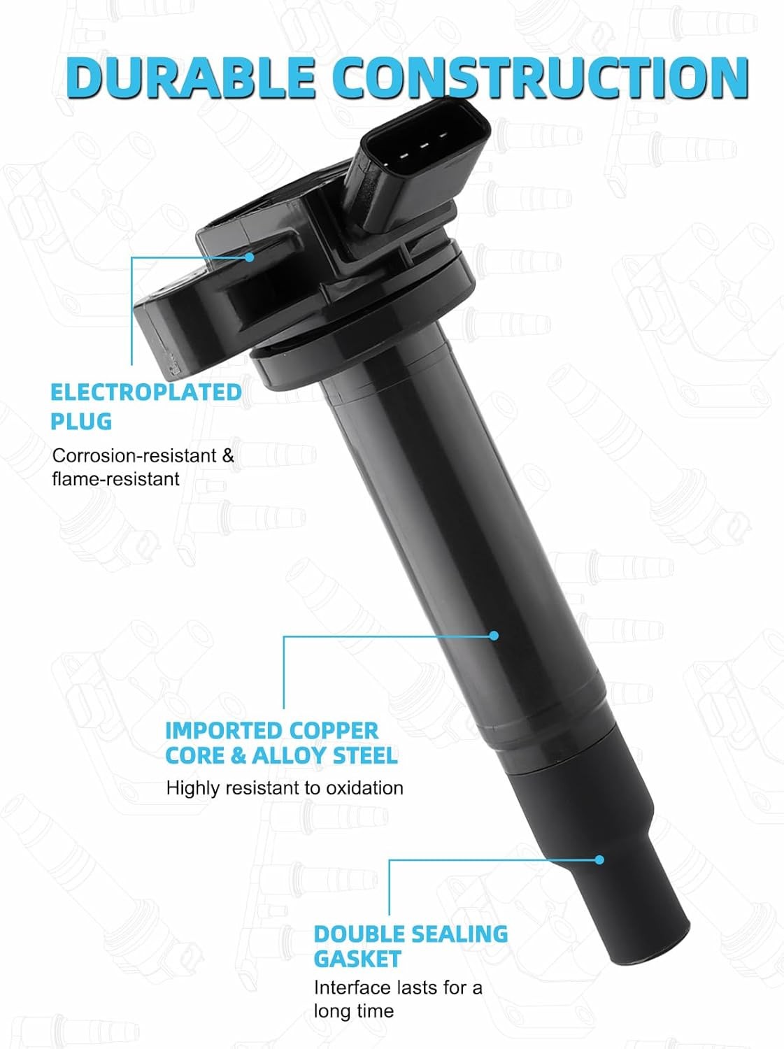 UF493 UF230 Ignition Coil 4504 Spark Plug For Lexus GS430 LS430 SC430 4.3L