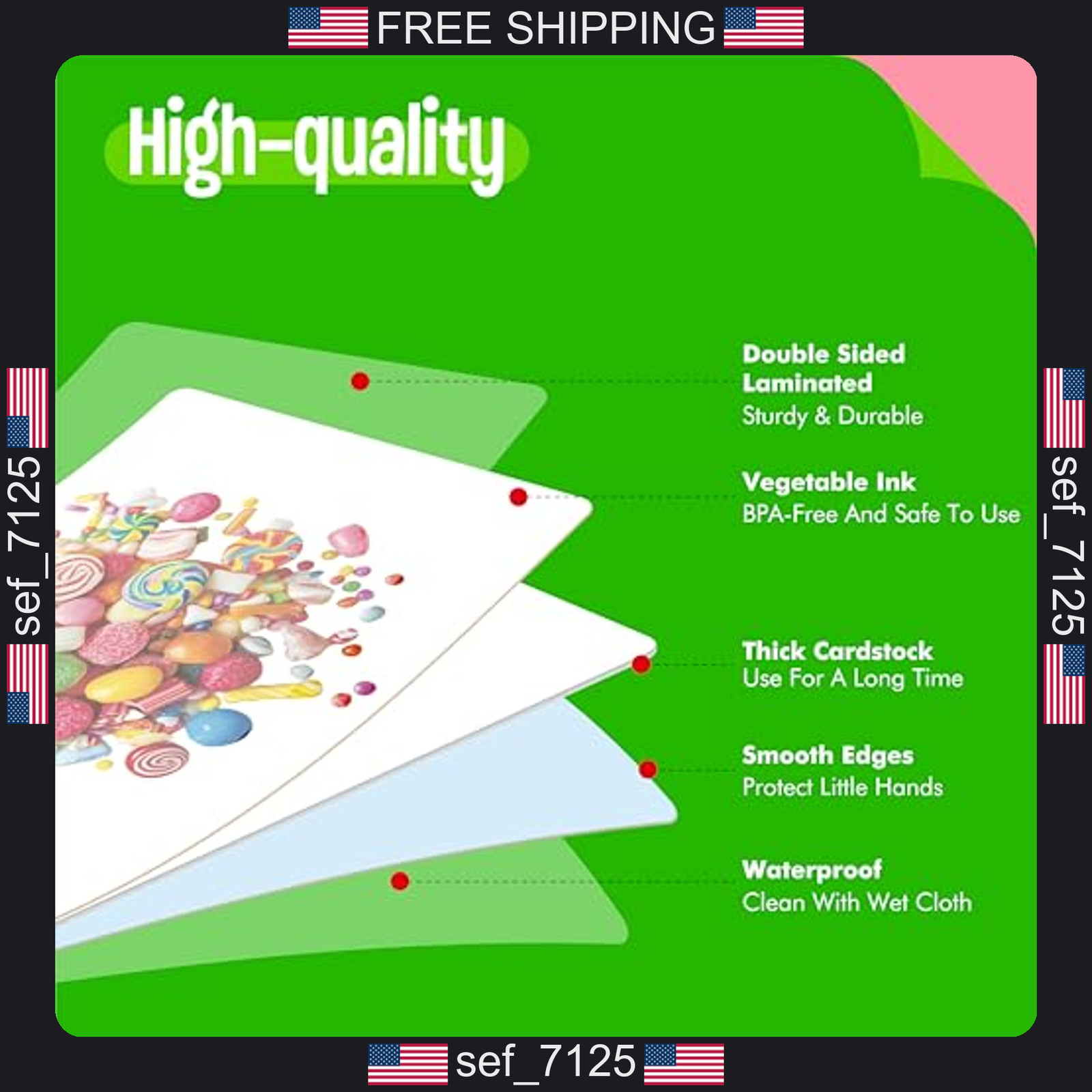 140 Noun Picture-Word Cards, Picture Flashcards Language Builder Visual Aid
