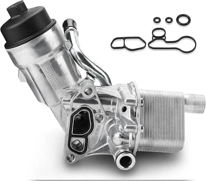 55566784 Engine Oil Cooler Filter Housing Assembly Adapter with Filter Insert,