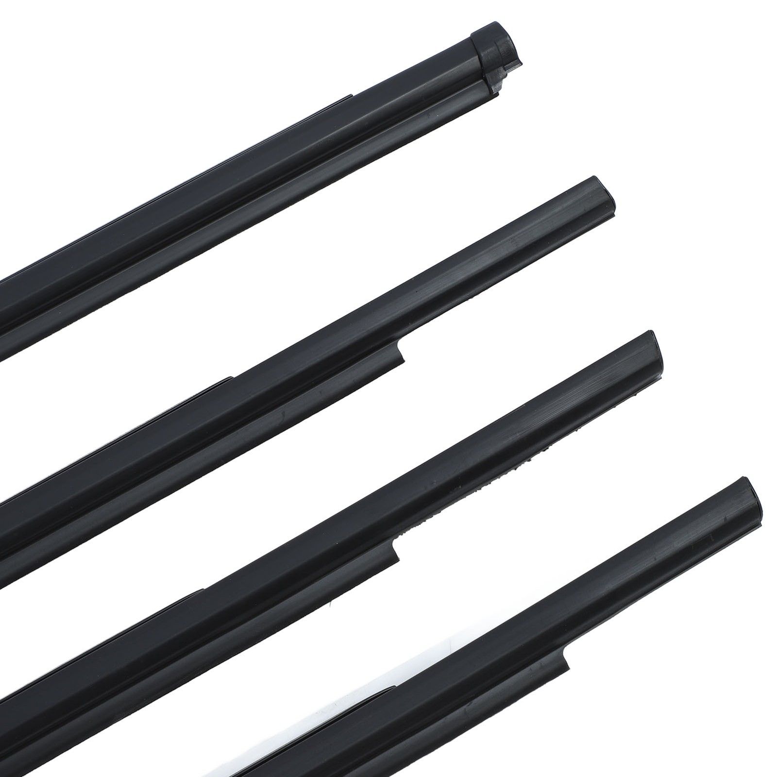 4PCS Black Car Window Weatherstrip Seal Belt Strong Sealing For Outlander A MCKQ