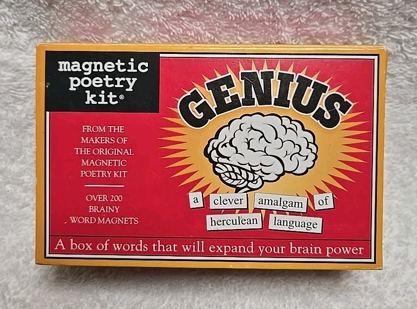 Magnetic Poetry Kit – GENIUS – Over 240 Brainy Word Magnets