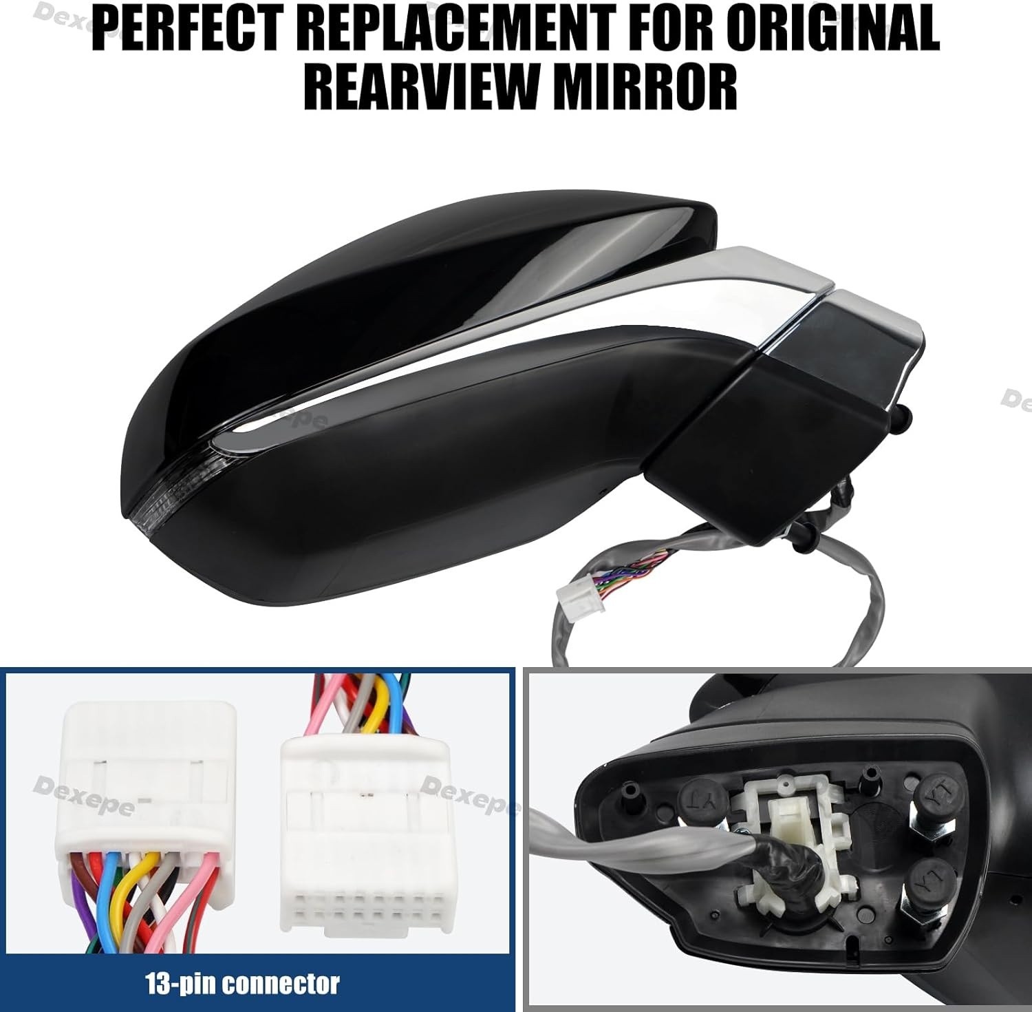 Passenger Side Mirror Assembly Compatible with Lexus RX 350 350L 450h 450hL 2…
