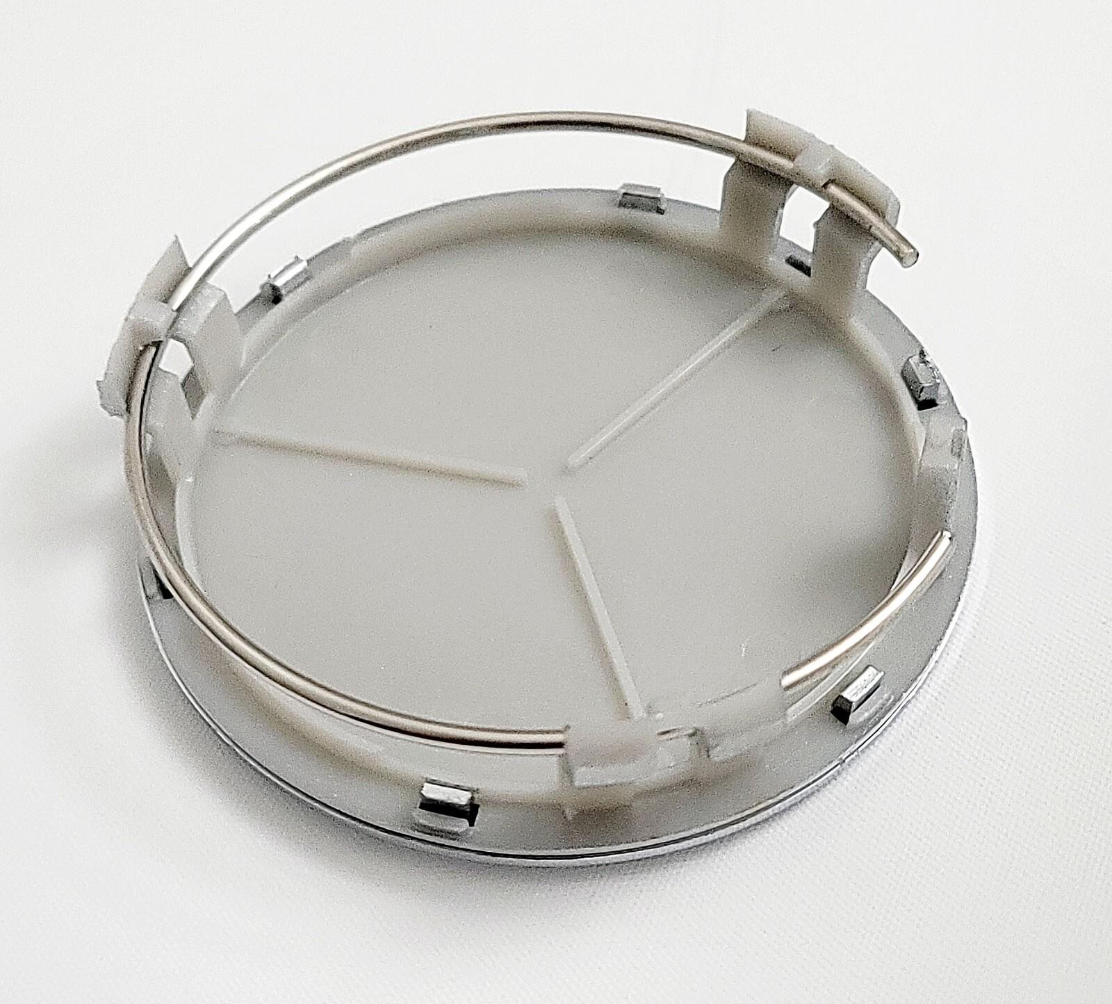 1 Replacement Hubcap For Mercedes Benz Wheel Center Cap Chrome Cover Logo NEW