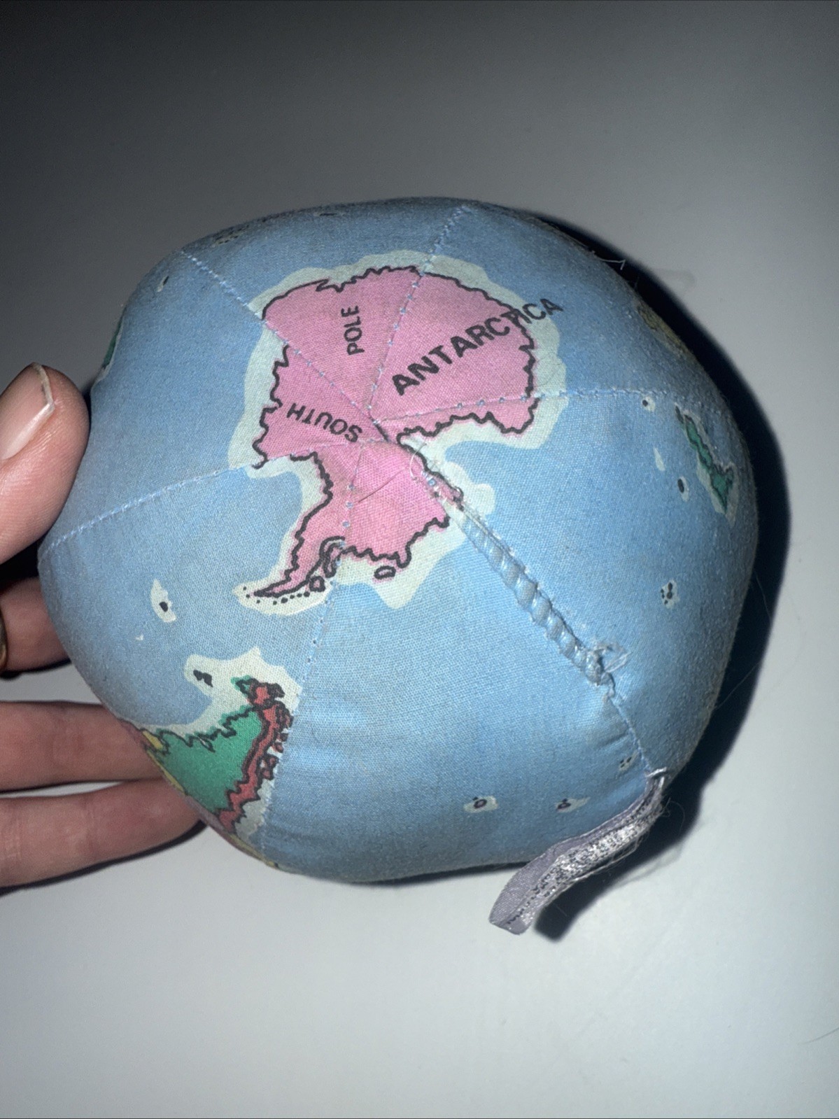 1983 Hugg-A-Planet Earth*Plush Globe w/ Soviet Union