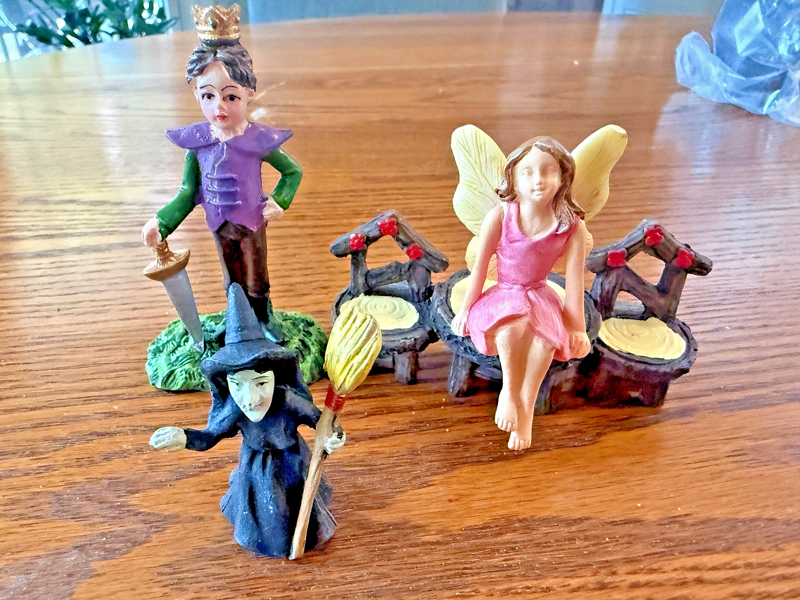Sand Tray Play Therapy Fantasy Miniatures Fairy Witch Knight Throne Lot