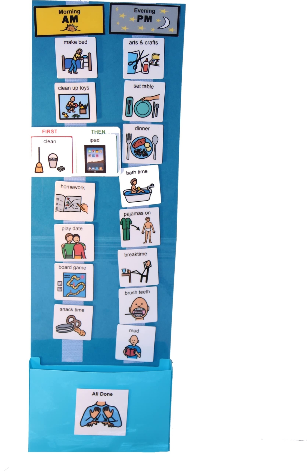 Two Strip Night & Day Daily Schedule Great Visual Behavioral Tool for Structu…
