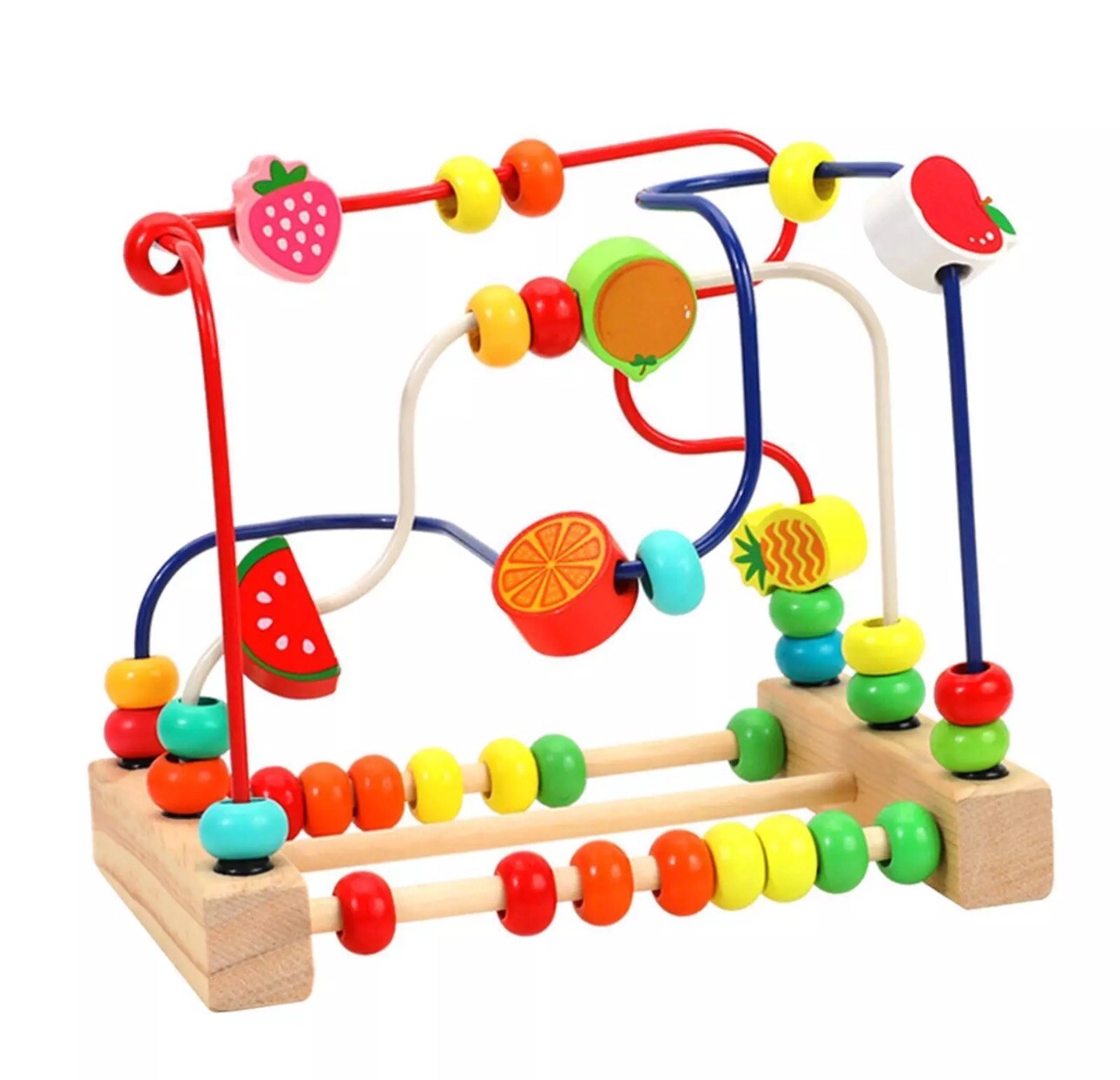 montessori toys – Puzzle Fruit Round Beads