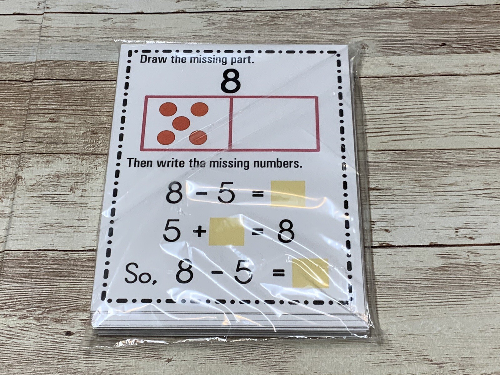 Classroom kit Math Manipulatives For kids – 1st Grade – Dry Erase – Laminated