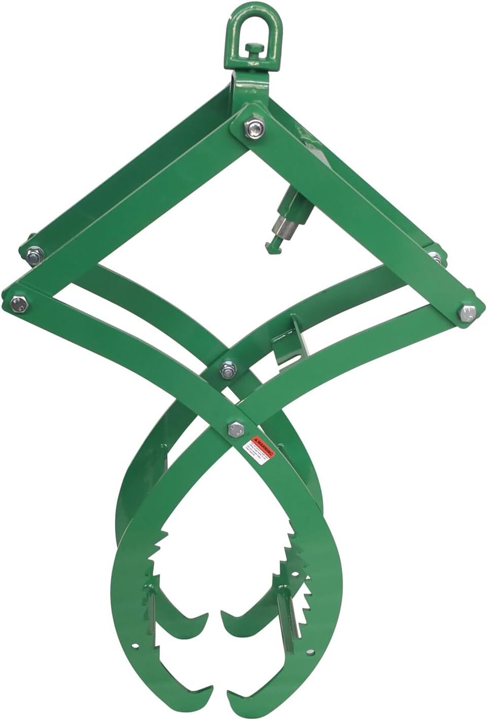 Green Auto-Grip/Release Heavy-Duty Log & Rock Tongs, 32″ 360° Rotating Lifting
