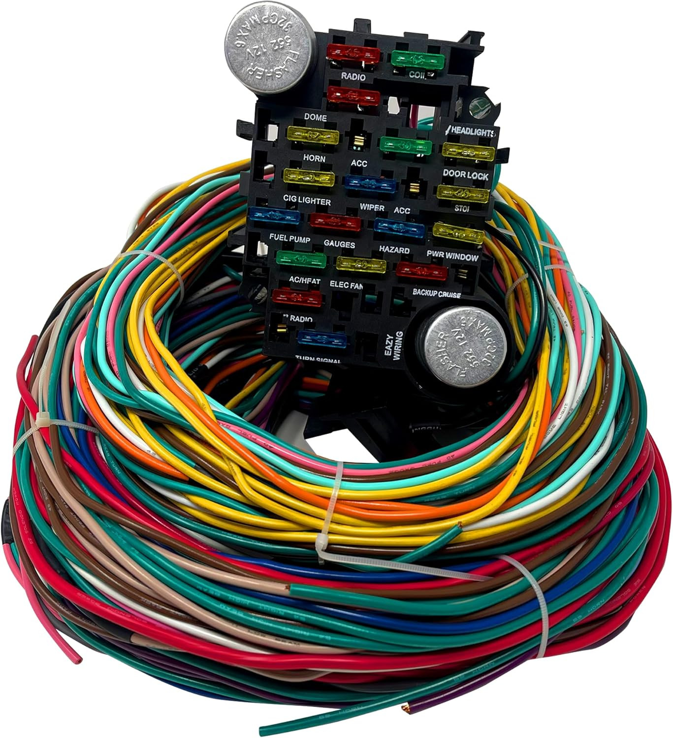 Universal Wiring Harness Kit – 21 Circuit Wiring Harness Standard Color Wire Har