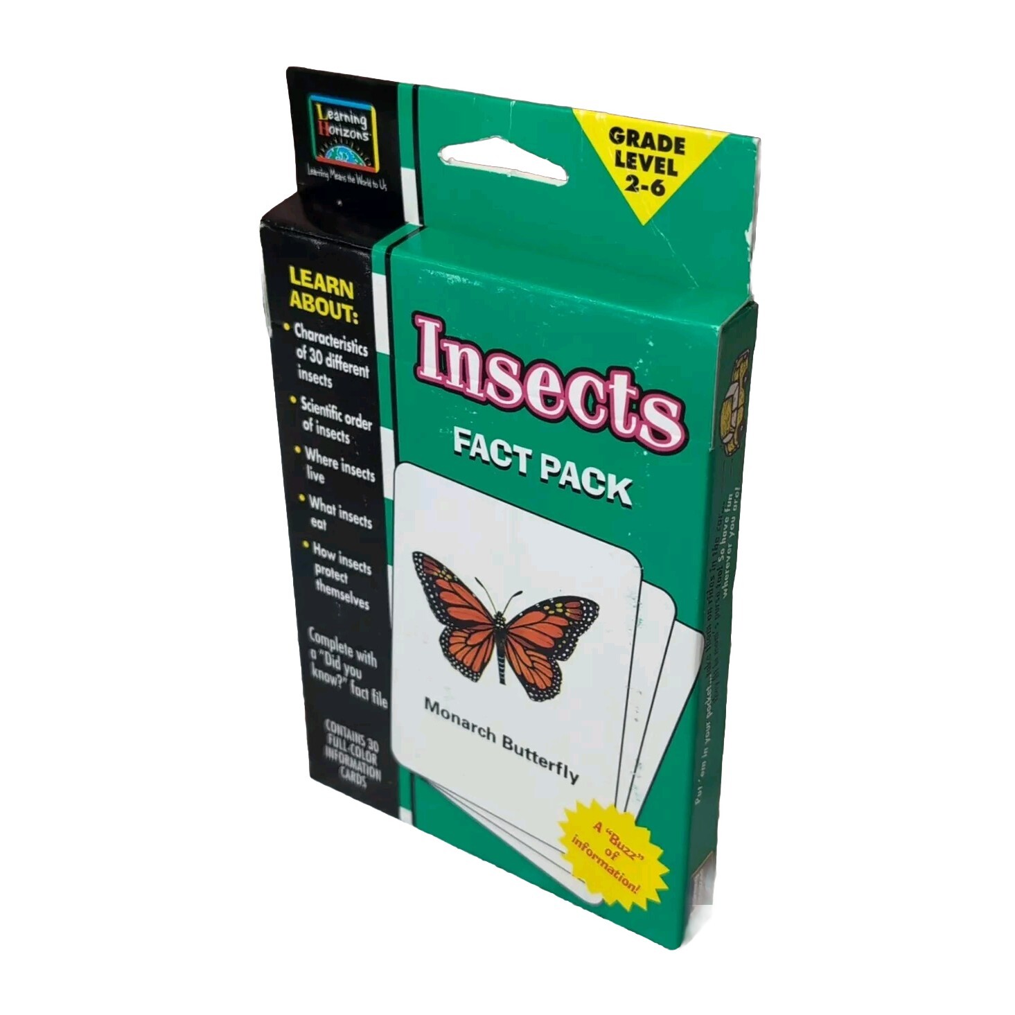 Learning Horizons Educational Flash Card Packs Monarch Butterfly 30 Insects