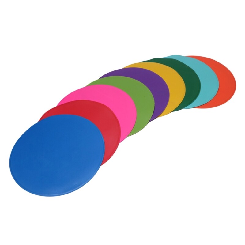 9Pcs Flat Field Cones Spots Markers NonSlip Agilitys Markers for Exercise Drill