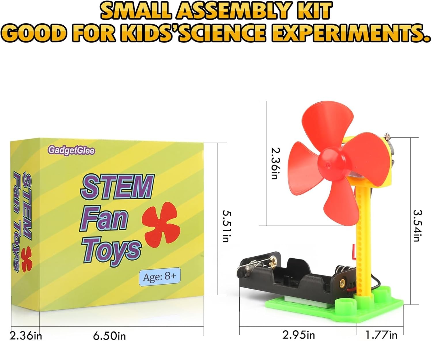 8Pcs Kids Electric Circuit STEM Science Experiment Kit Classroom Toy