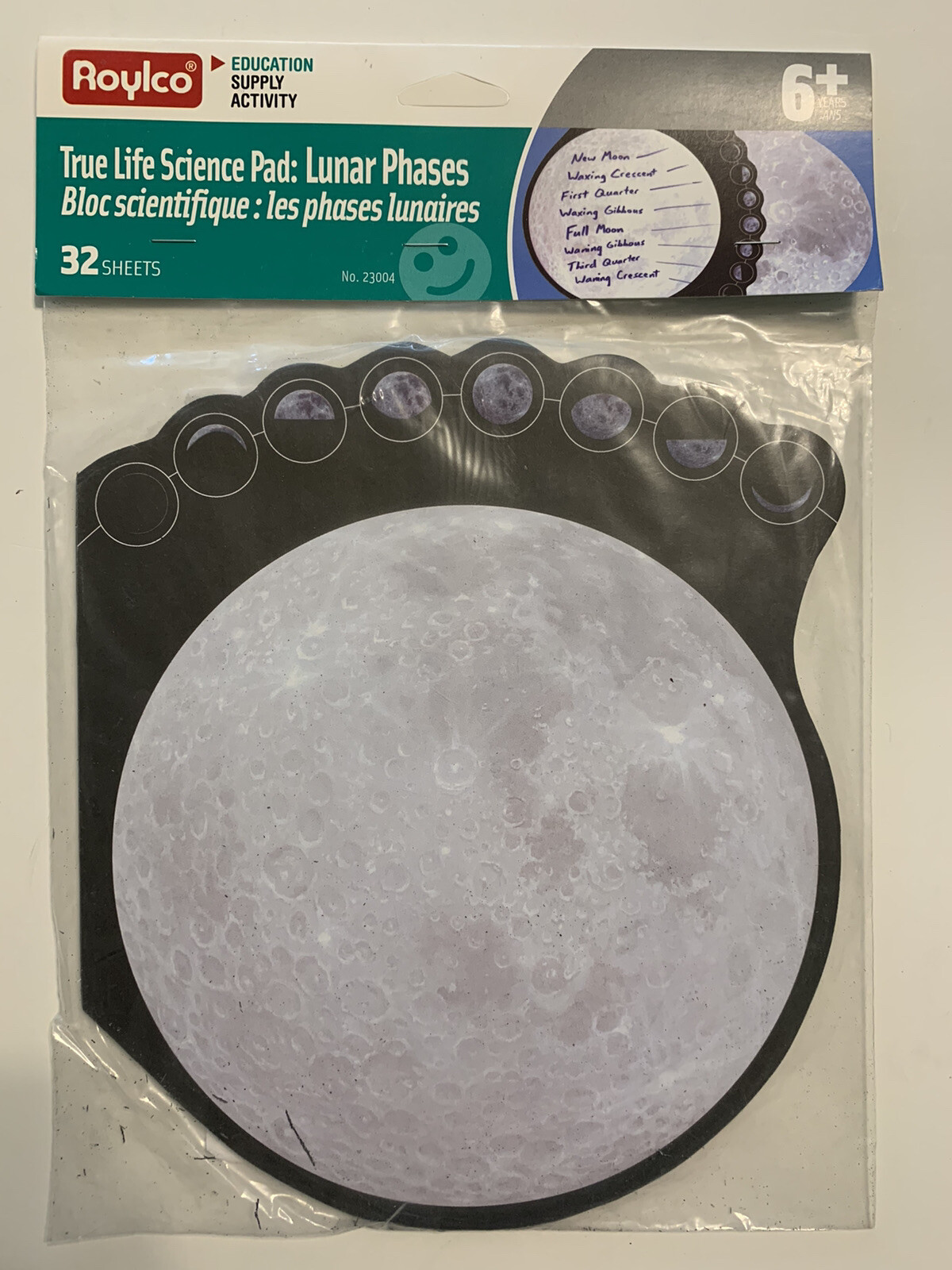 Lunar Phases True Life Science Roylco Pad #23004 Educational Activity 32 Sheets