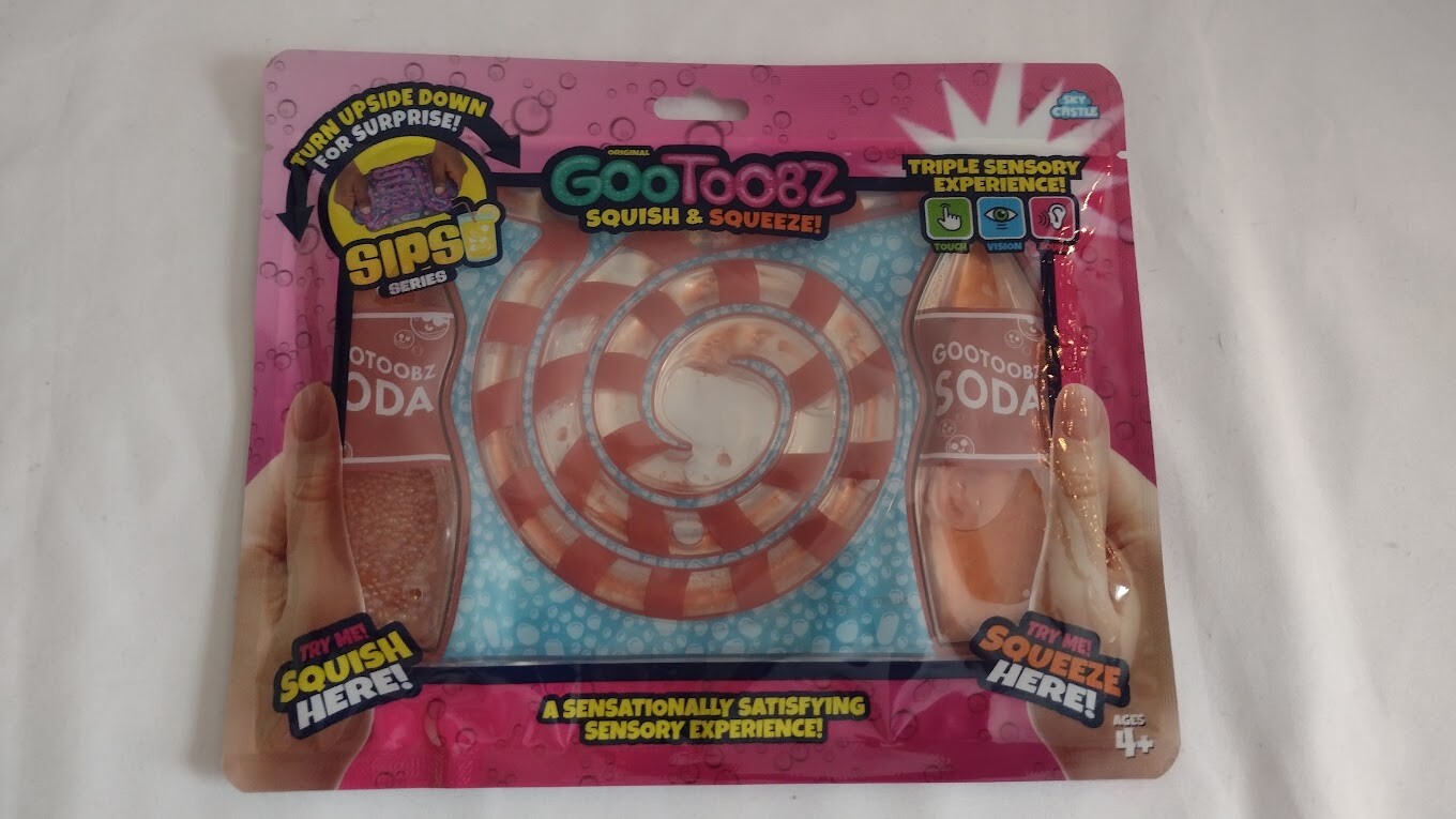 NEW GooToobz ASMR Squish N’ Squeeze Sips Series Sensory Toy – You Choose!