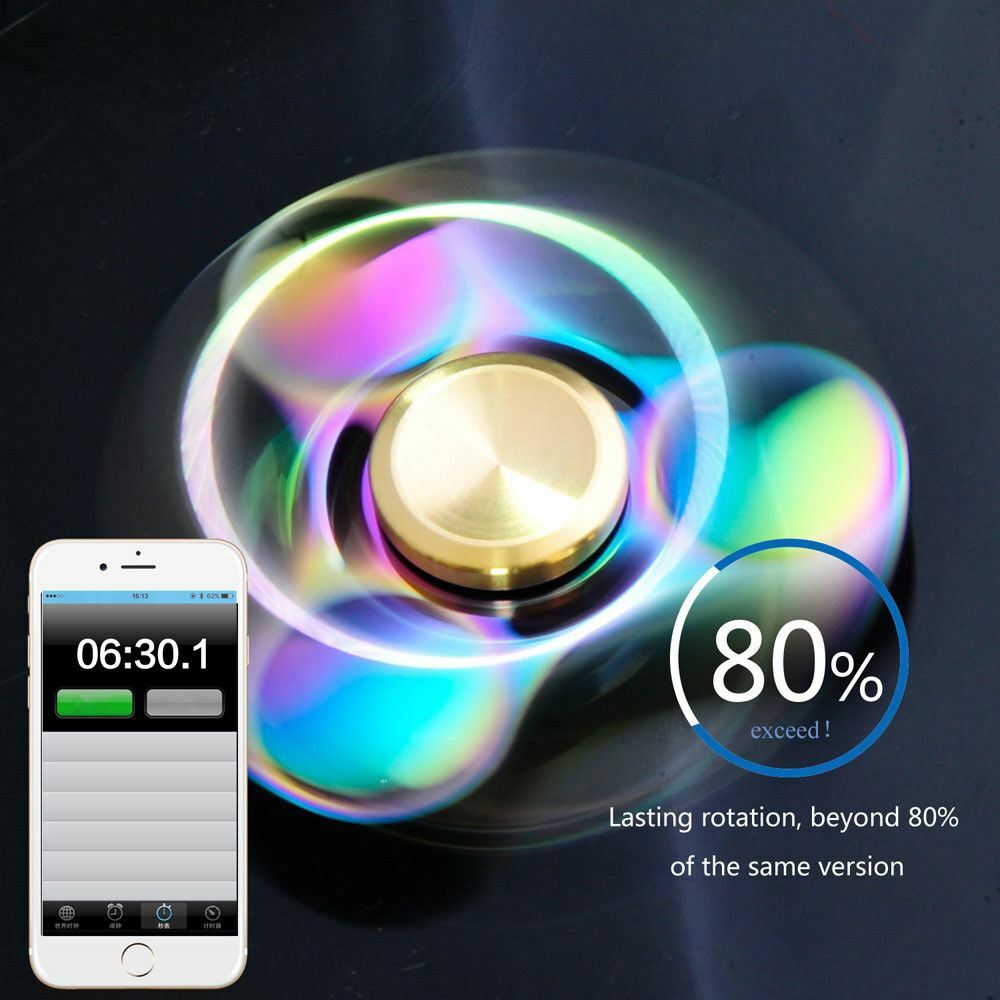 Titanium Alloy Fidget Hand Spinner Finger Gyro Toys EDC Focus Stress Reliever