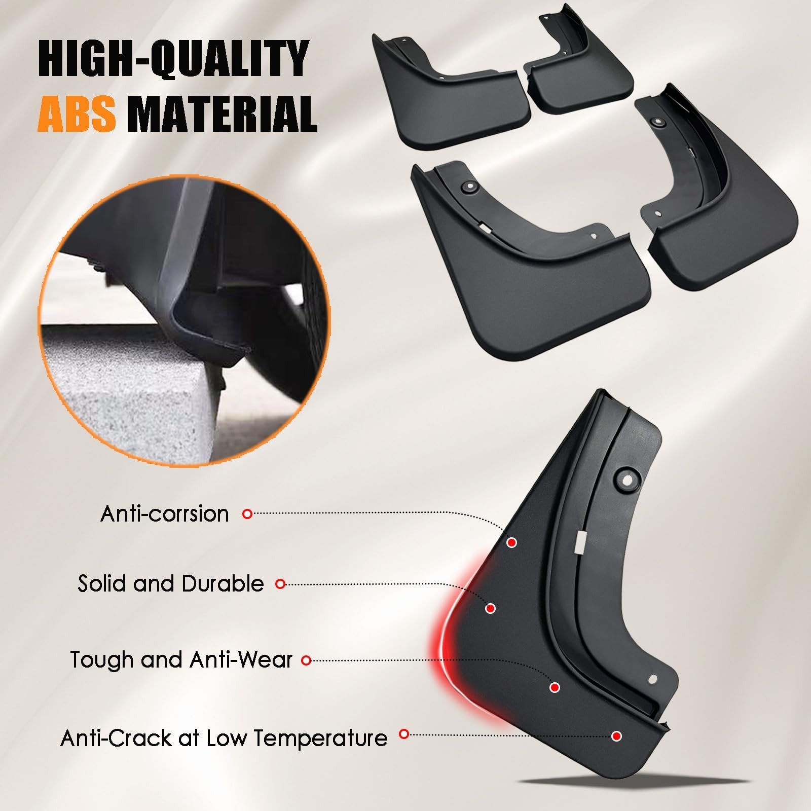 Mud Flaps for Jeep Grand Cherokee 2026 2025 2024 2023 2022 – All Weather Fron…