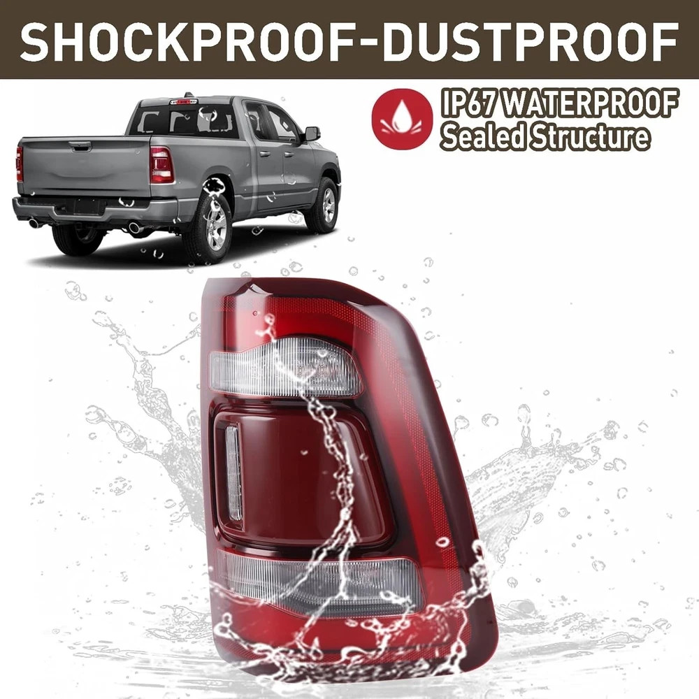 19-23 Dodge Ram 1500 LED Tail Light Blindspot Ready Right Passenger Side