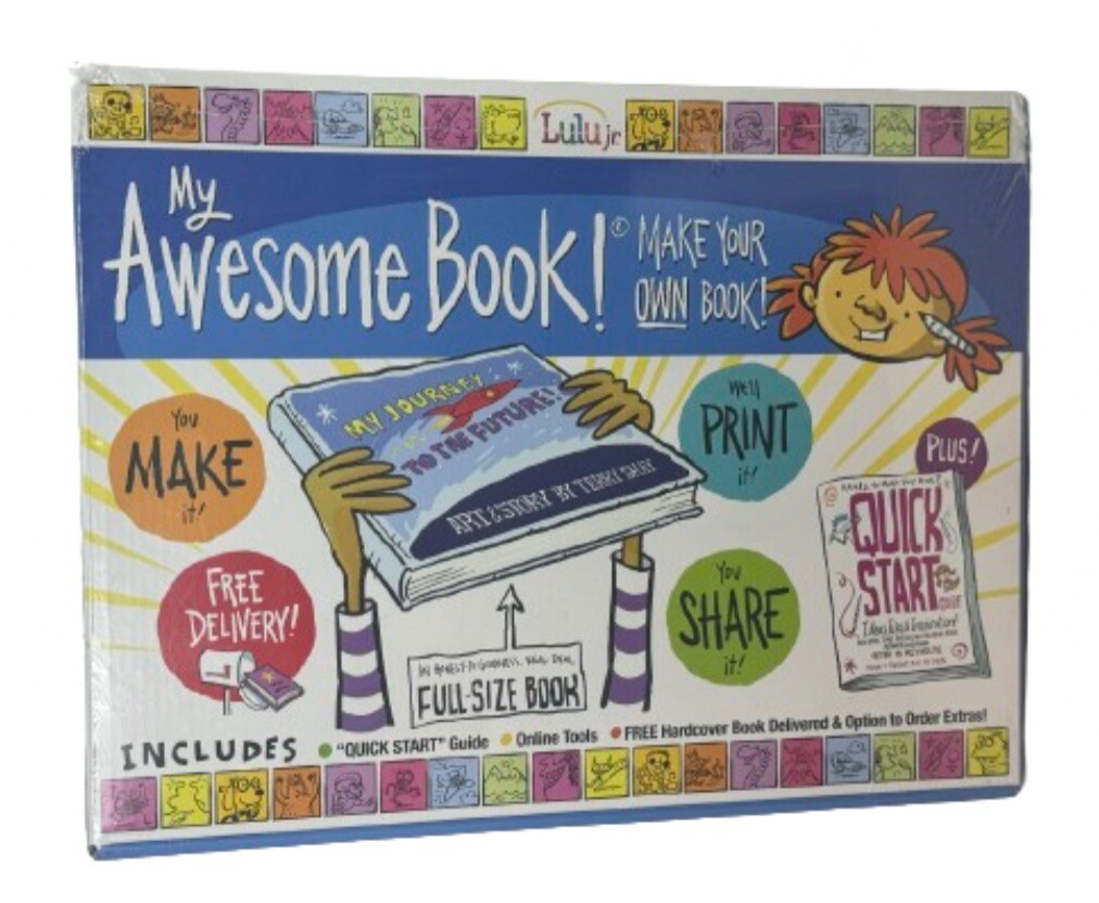 My Awesome Book Make Your Own Book! Lulu Jr. Brain Toy New Sealed