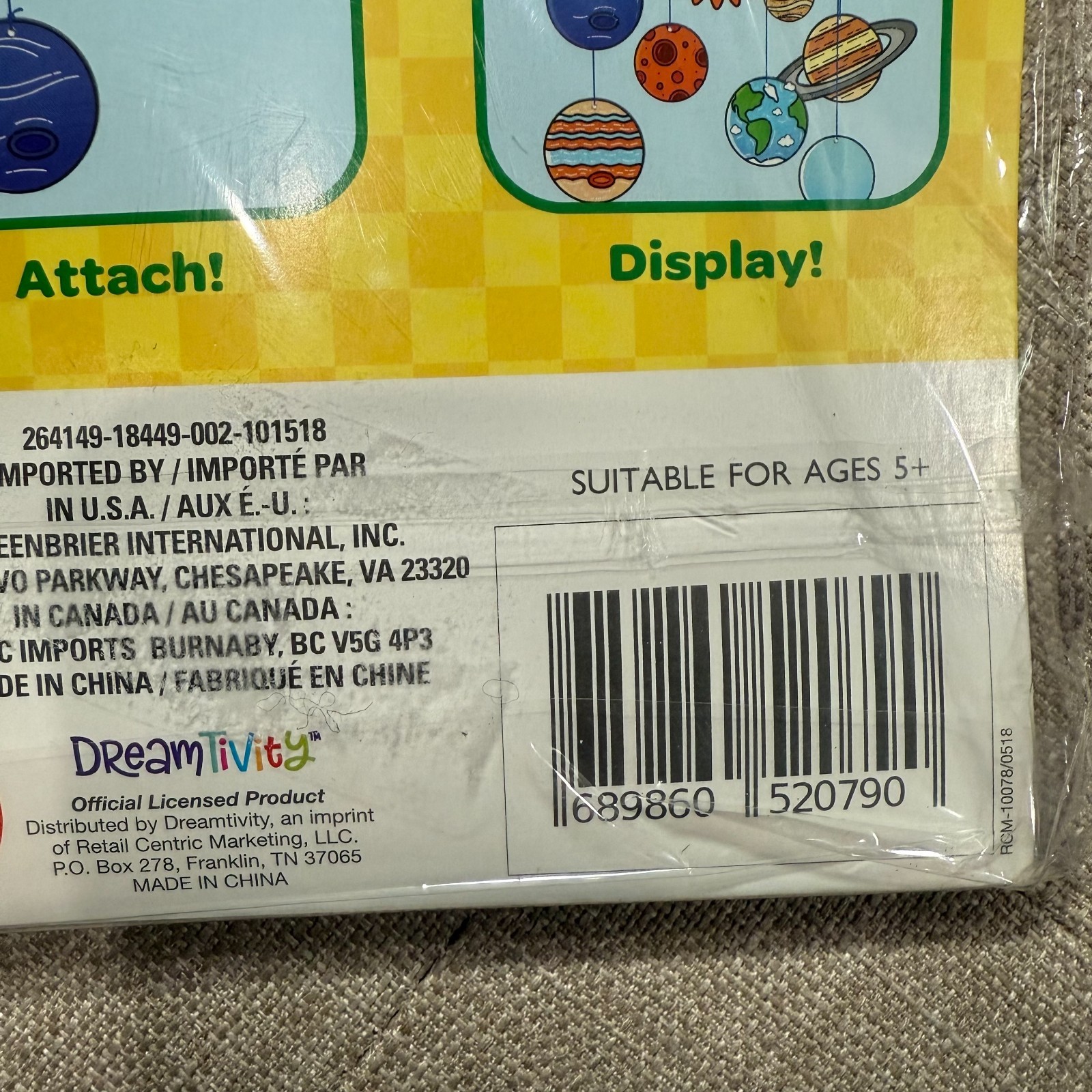 Crayola Solar System Mobile Kit Creative Classroom Teaching Tree Planets