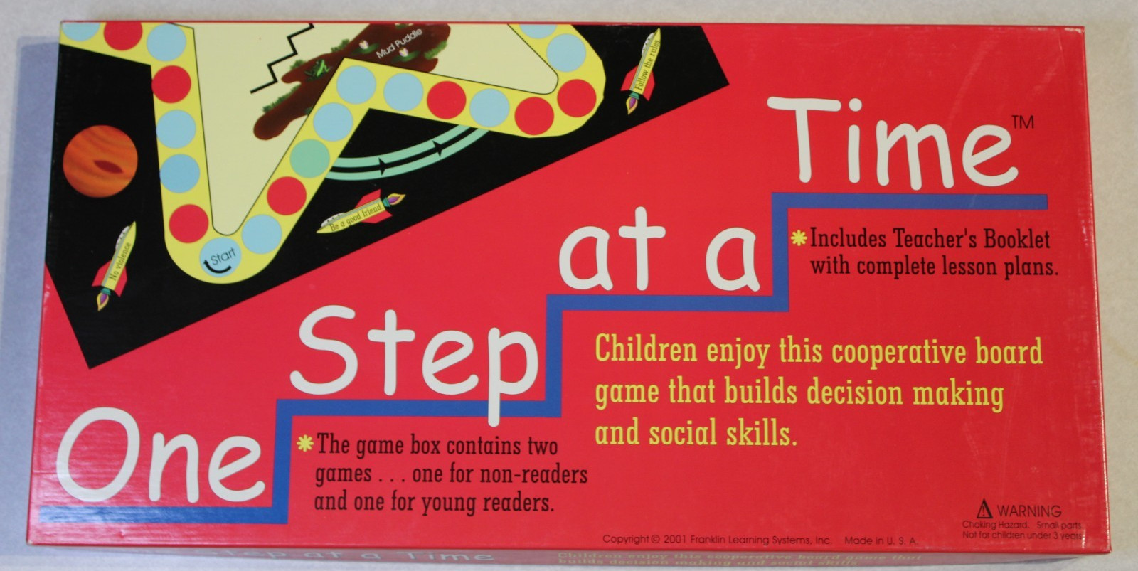 Homeschool Franklin Learning System One Step at a Time Interactive Board Game