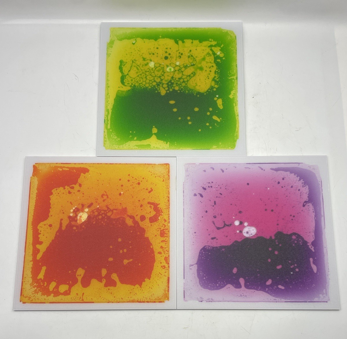 ⭐️ Sensory Floor Tiles 12″ Liquid Play Mats Pads Toy Set Kids Toddlers Autism ⭐️