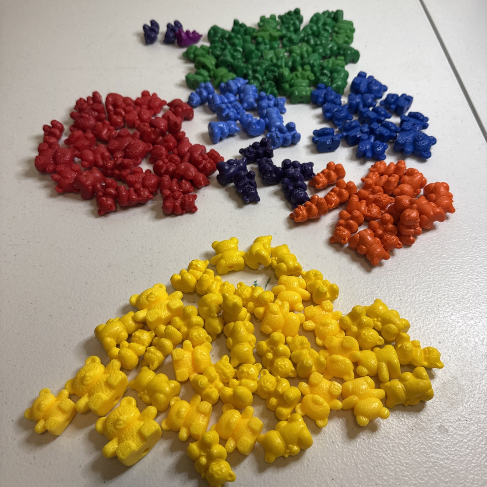 Counting and Sorting Bears 156 Home School Green Yellow Blue Red Purple Orange