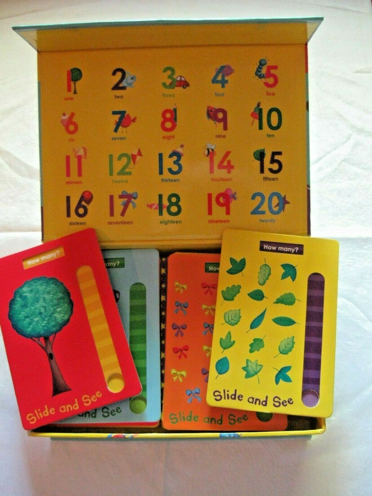 SLIDE & SEE NUMBERS Magi Kids Educational Study Cards Early Learning 2011 9:x-4