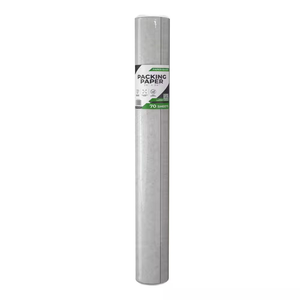24 In. X 24 In. 100% Recycled-Packing Paper (70-Sheets) (2-Pack)