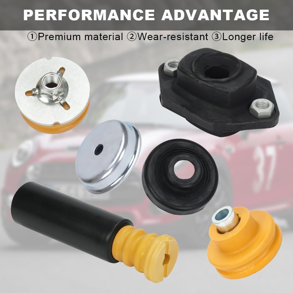 Rear Upper Lower Shock Mounts Grommets & Bump Stops Kit Compatible with E82 E87