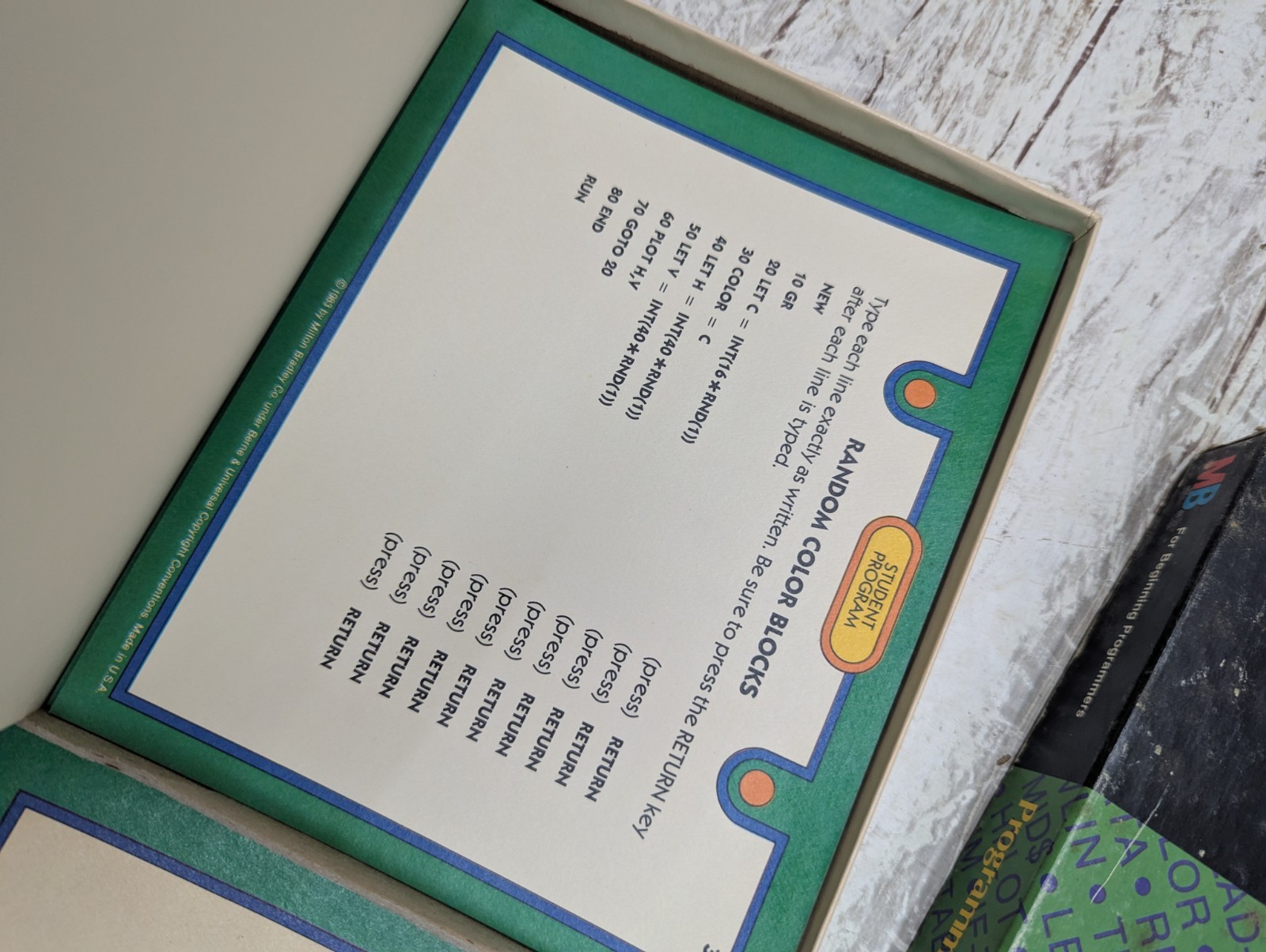 milton bradley board games task cards programming animation & graphics Apple PC