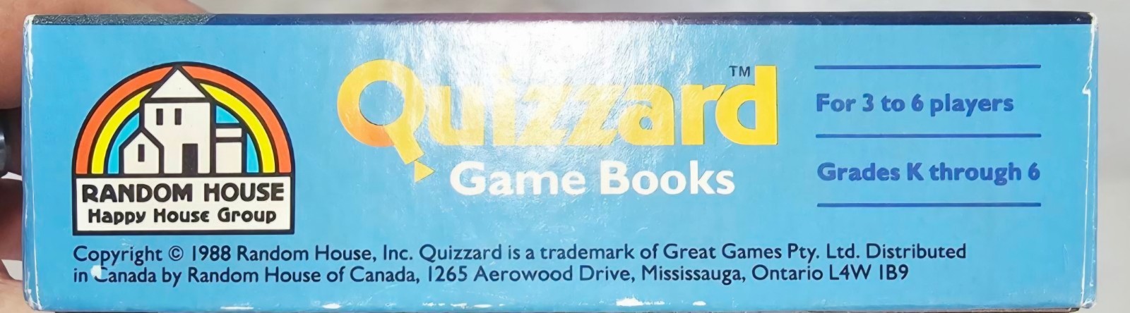 Vtg 1988 Quizzard Early Learning Edition Sealed Box 3 Game Books K-6 3-6 Players