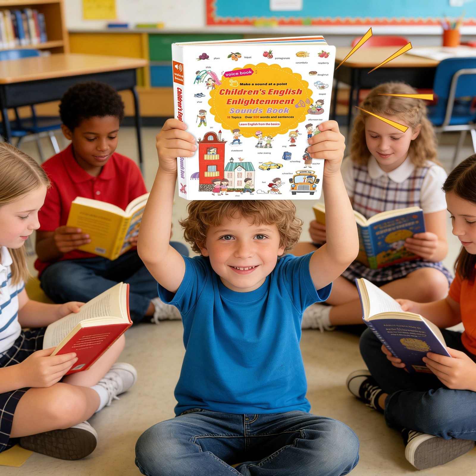 English Learning Talking Books Educational Reading Game 500+ Words Learning Book